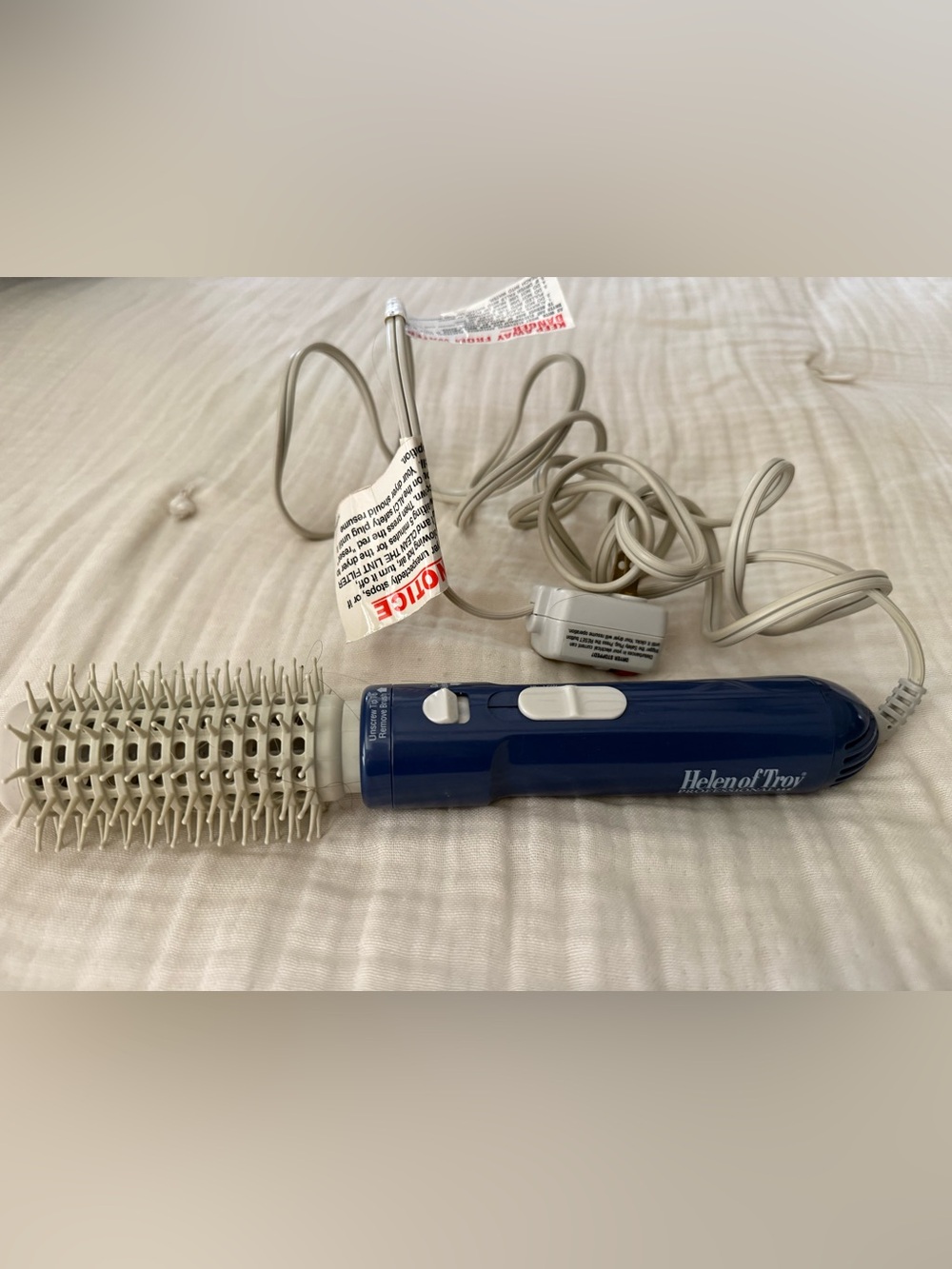 Helen of Troy Professional Hot Air Styling Brush Blue Tangle Free